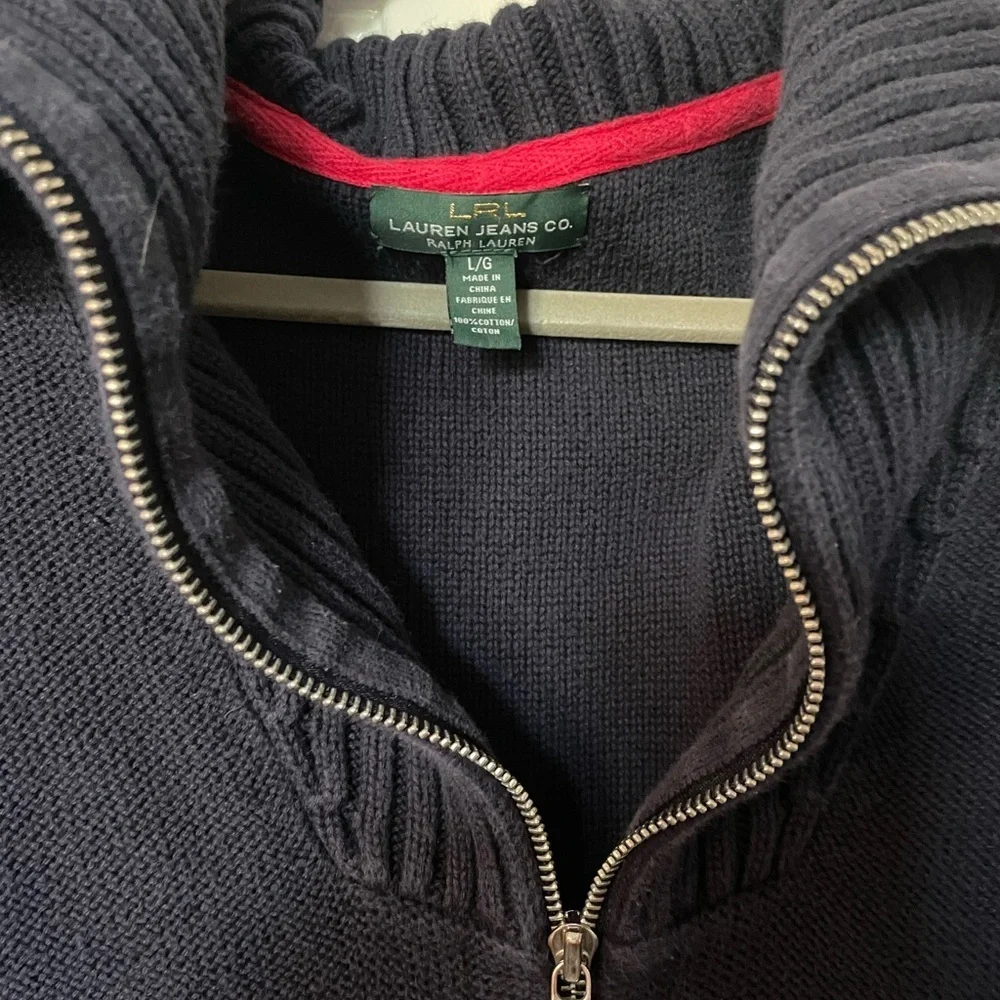 Vintage Lauren Ralph Lauren zip up sweater men’s size L